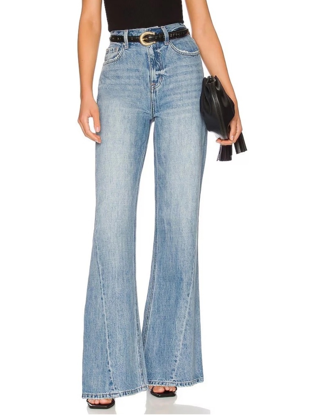 Ruby PISTOLA High-Rise Light Blue Flared Jeans